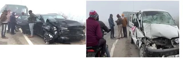 Visibility Zero: Over a Dozen Vehicles Collide on EPE, Traffic Halted Near Noida