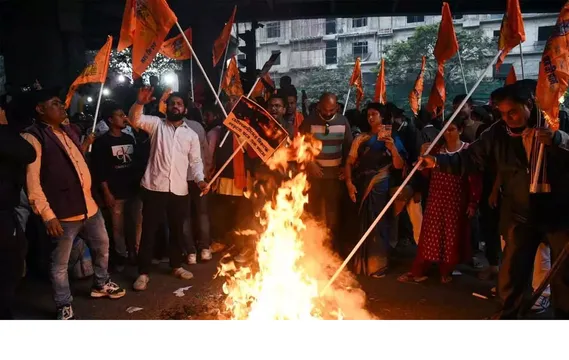 India-Bangladesh ties strain as protests erupt in Delhi over lynching of Hindu youth in Bangladesh.