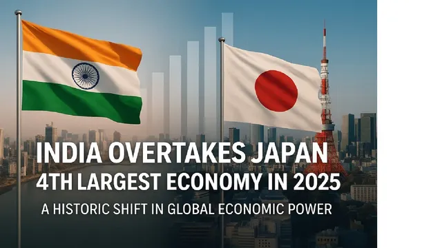 India Overtakes Japan to Become World’s 4th-Largest Economy at $4.18 Trillion, Low Inflation Fuels Growth Momentum
