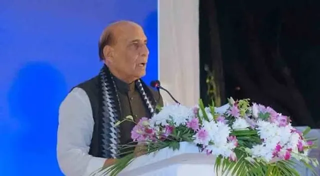 Minister Rajnath Singh Commissions ICG’s first Indigenously Designed & Built Pollution Control Vessel Samudra Pratap in Goa