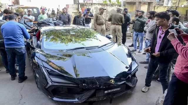 Kanpur Horror: Tobacco Tycoon’s Son Shivam Mishra Mows Down Pedestrians With Speeding Lamborghini, 6 Injured
