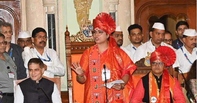 BJP Clinches Mumbai Mayor Post: Ritu Tawde Takes Charge, Shiv Sena’s Sanjay Ghadi Named Deputy Mayor