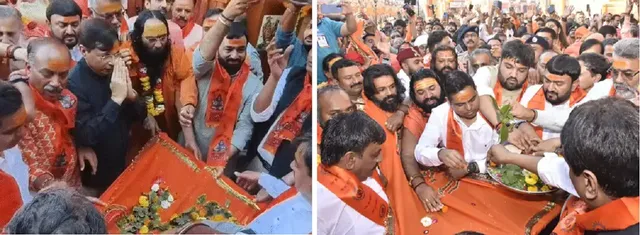 Bhavnath Mini Kumbh kicks off with religious fervour, flag ceremony held amid tight arrangements and vehicle restrictions