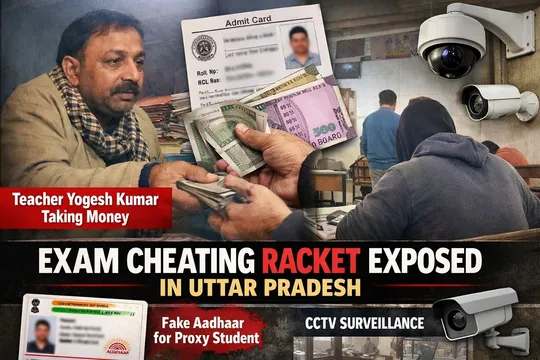 UP Teacher Caught on Camera Offering UP Board Exam Swap for ₹10,000