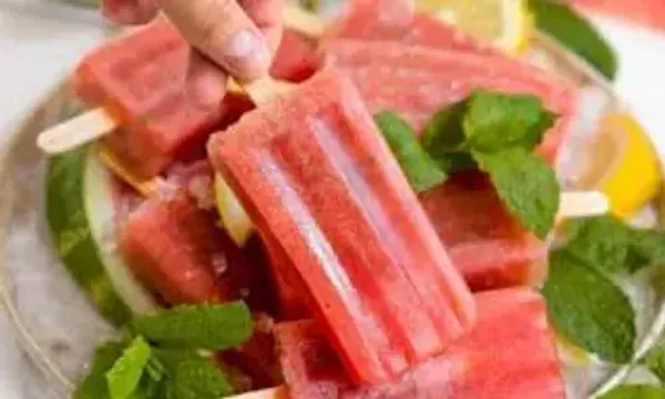 Watermelon Mint Ice Popsicles Recipe: This is an easy-to-make frozen dessert recipe that needs less time