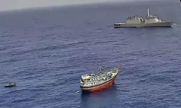 Indian Navy rescues 23 Pakistani nationals from somali pirates in Arabian Sea