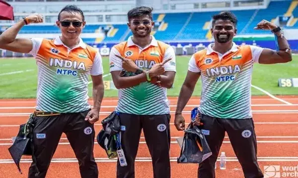 Indian Men’s Team defeats South Korea at archery World Cup in Shanghai