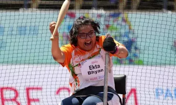 Ekta Bhyan secures gold medal in Women’ F51 club throw competition at World Para Athletic Championships