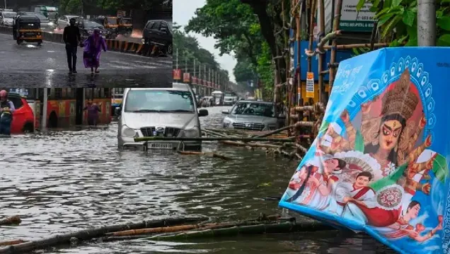 ચોમાસાની વિદાય પેહલા કોલકતા અને મરાઠાવાડામાં ભારે વરસાદે વરસાવ્યો કહેર