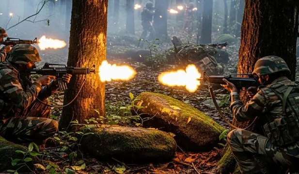 છત્તીસગઢના જંગલોમાં ભીષણ અથડામણ: સુરક્ષા દળોની મોટી સફળતા, 15 લાખના ત્રણ ઇનામી નક્સલીઓ ઠાર