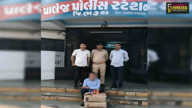ભરૂચ: પાલેજ પોલીસે ખાનગી લકઝરી બસમાં વિદેશી દારૂની હેરાફેરી કરતા ઇસમની કરી ધરપકડ