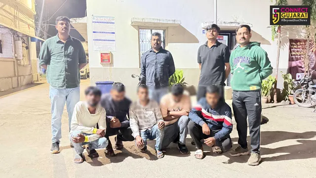 અંકલેશ્વર: ક્રાઇમ બ્રાન્ચે જુના બોરભાઠા બેટ ગામે ચાલતા જુગારધામ પર પાડ્યા દરોડા, 4 જુગારીઓ ધરપકડ