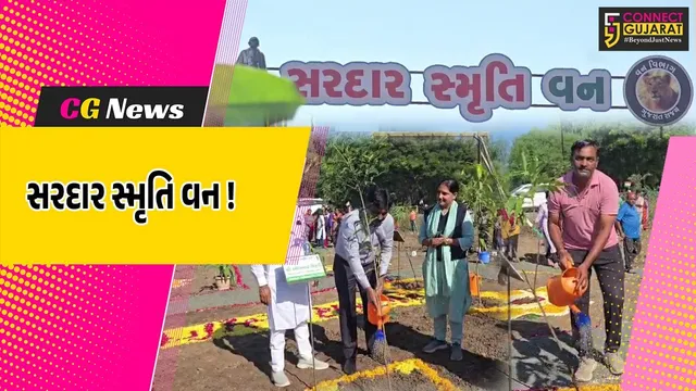 ભરૂચ: સરદાર જયંતિ નિમિત્તે હલદરવા ગામે સરદાર સ્મૃતિ વનનું નિર્માણ, 562 વૃક્ષનું કરાયુ વાવેતર