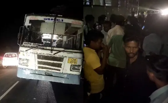 અંકલેશ્વર: સજોદ ગામ નજીક અકસ્માતના બે બનાવ, એસટી બસની ટકકરે યુવાનનું મોત, કારની ટકકરે મહિલા મોતને ભેટી