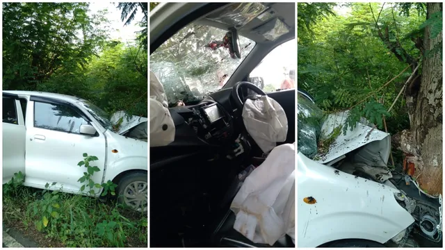 ભરૂચ: હાંસોટના અંભેટા ગામ નજીક કાર વૃક્ષ સાથે ભટકાય, પત્નીનું મોત-પતિ ઇજાગ્રસ્ત