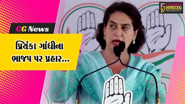 બનાસકાંઠા : કોંગી ઉમેદવારના સમર્થનમાં પ્રિયંકા ગાંધીએ જાહેરસભા સંબોધી, ભાજપ સરકાર પર શાબ્દિક પ્રહારો