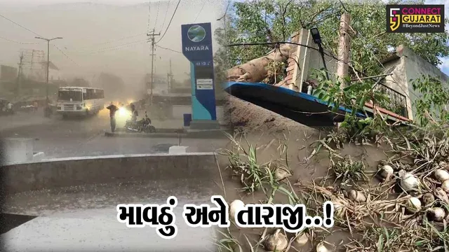 ગુજરાતમાં તારાજી : રાજ્યભરમાં ગાજવીજ અને ભારે પવન સાથે વરસેલા માવઠા’એ ભારે કરી..!