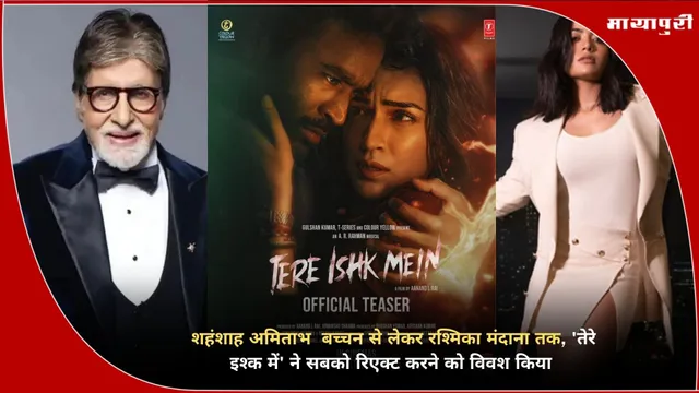 Tere Ishk Mein: शहंशाह अमिताभ  बच्चन से लेकर रश्मिका मंदाना तक, 'तेरे इश्क में' ने सबको रिएक्ट करने को विवश किया