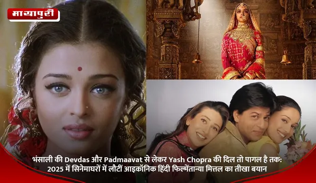 भंसाली की Devdas और Padmaavat से लेकर Yash Chopra की दिल तो पागल है तक: 2025 में सिनेमाघरों में लौटीं आइकॉनिक हिंदी फिल्में