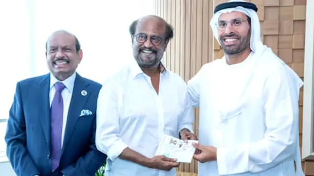 रजनीकांत को UAE के संस्कृति और पर्यटन विभाग से गोल्डन वीज़ा दिया