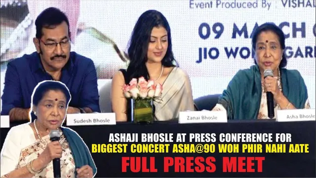 आशा भोसले ने आशा@90-वो फिर नहीं आते के लाइव मेगा कॉन्सर्ट की घोषणा की