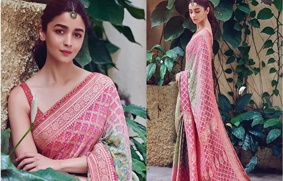 साड़ी पहन आलिया भट्ट ने करवाया फोटोशूट , ट्रेडिशनल लुक में दिखा ग्लैमरस अंदाज