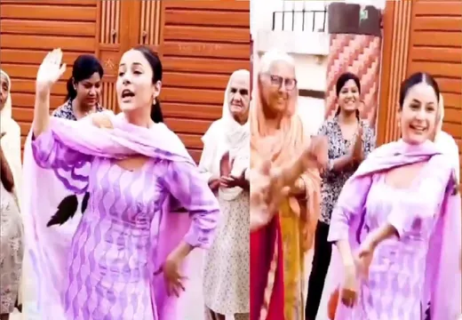 पंजाबी बोलियों पर गिद्दा करती नजर आई एक्ट्रेस शहनाज गिल
