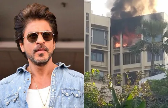 शाहरुख खान के बंगले मन्नत के पास बिल्डिंग में लगी आग, एक की मौत, देखें वीडियो