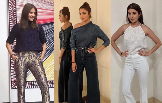 फिल्म ‘सुई-धागा’ के प्रमोशन के दौरान अलग-अलग लुक्स में नजर आईं अनुष्का शर्मा