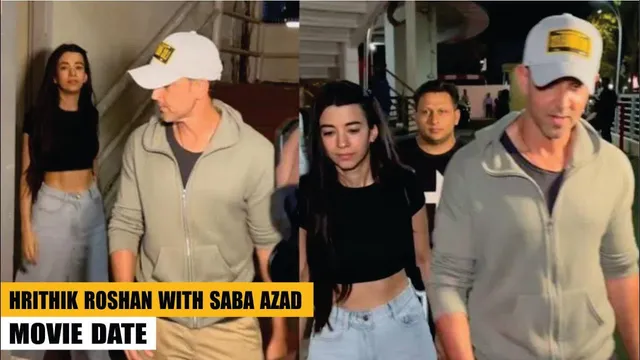 Hrithik Roshan & Saba Azad Watch Movie With His Son