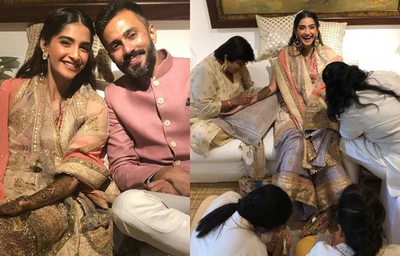 सोनम के हाथों में लगी आनंद आहूजा के नाम की मेंहदी, दोनों ने किया जमकर डांस