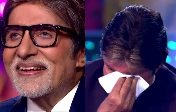 कौन बनेगा करोड़पति के मंच पर हुआ कुछ ऐसा की रो पड़े अमिताभ बच्चन