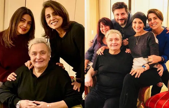 US में ऋषि कपूर से मिली प्रियंका-सोनाली