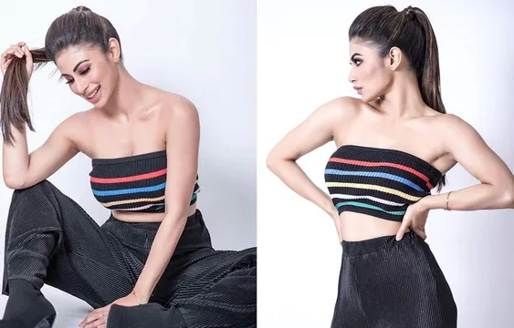 क्रॉप टॉप पहन सेक्सी अंदाज में इवेंट अटेंड करने पहुंची मौनी रॉय  ,स्टाइलिश लुक की तस्वीरें हुई वायरल