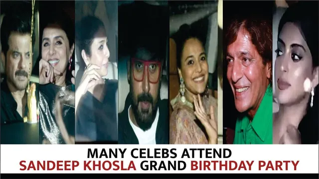 Celebrities arrive at Sandeep Khosla Birthday Party- Abhishek Bachchan, Anil Kapoor, Neetu & Others