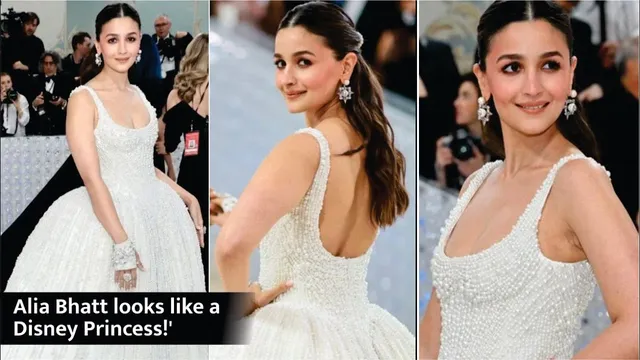 Alia Bhatt in White gown at Met Gala
