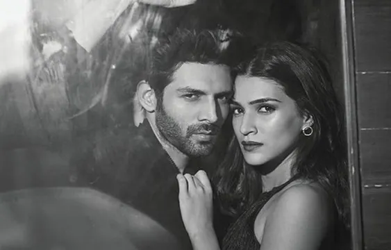 फिल्म रिलीज से पहले कार्तिक आर्यन  और कृति सेनन ने मैगजीन के लिए करवाया रोमांटिक फोटोशूट