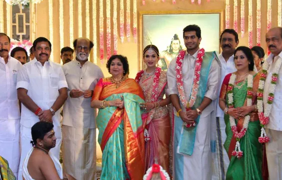 दूसरी बार शादी के बंधन में बंधी रजनीकांत की बेटी सौंदर्या, सामने आईं शादी की तस्वीरें