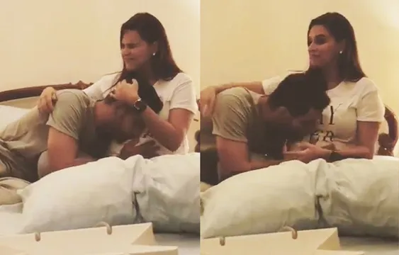 नेहा धूपिया के बेबी बंप को Kiss करते नज़र आए अंगद बेदी, वीडियो वायरल