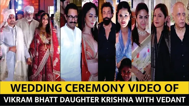 Bollywood Celebs Arrive at Vikram Bhatt Daughter Krishna -Vedant Wedding Ceremony