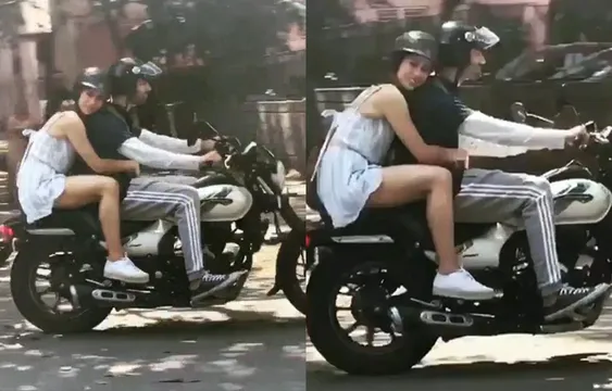 Kartik and Sara की रोमांटिक राइड, कार्तिक बोले – “कटेगा चालान”