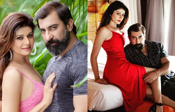 Photo: पूजा बत्रा ने स्विमिंग पूल में किया हॉट योगा, पति नवाब शाह ने क्लिक की तस्वीर