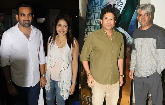 हॉकी प्लेयर संदीप सिंह की बायोपिक फिल्म 'सूरमा' की स्क्रीनिंग में पहुंचे सचिन-जहीर, कल होगी रिलीज