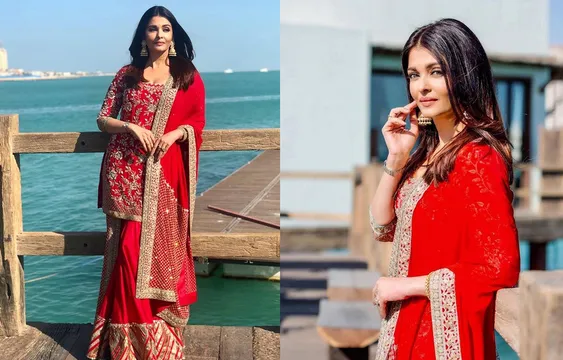 फेमिना ब्यूरटी अवॉर्ड मे शरारा सूट पहन नजर आई ऐश्वर्या राय बच्चन ,शेयर कि ग्लैमरस तस्वीरें