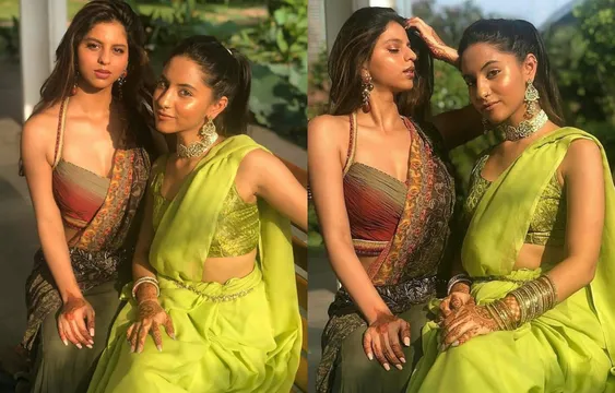 Photos: सुहाना खान के बोल्ड लुक के बाद अब साड़ी में दिखा सेक्सी अंदाज़