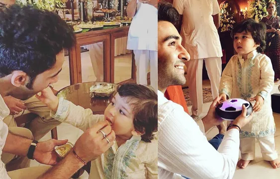 मामा के साथ मस्ती से खेलते नज़र आए क्यूट तैमूर, वायरल हो रहा है वीडियो