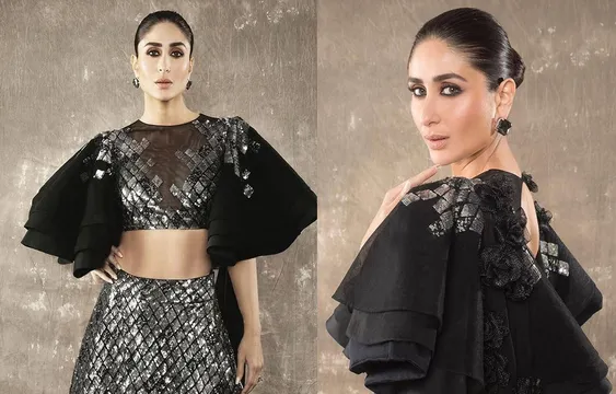 ब्लैक कलर का लहंगा पहन अवॉर्ड शो में  पहुंची करीना कपूर दिखा बोल्ड और ग्लैमरस लुक