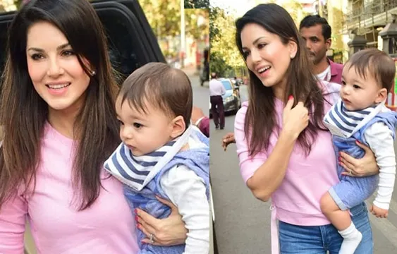 बेटे के साथ लंच करने पहुंची सनी लियोन ,मां-बेटे की क्यूट तस्वीरें हुई वायरल