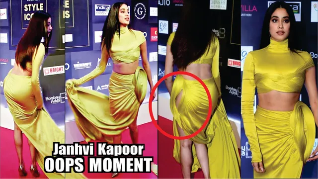 Janhvi Kapoor Oops Moment at Pinkvilla Style Icons Awards 2023 