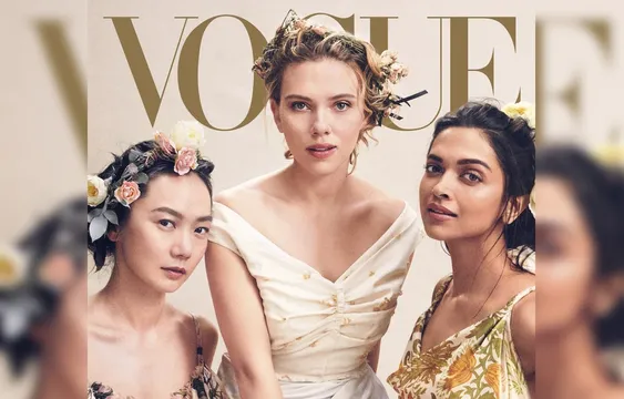अवेंजर्स ऐक्ट्रेस स्कार्लेट जोहानसन के साथ वोग के कवर पर नज़र आईं दीपिका पादुकोण
